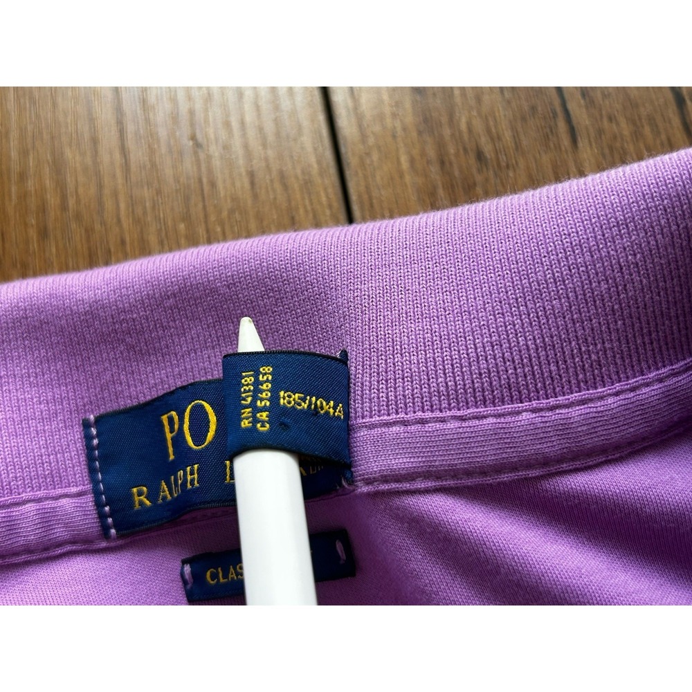 Polo Ralph Lauren‎ Classic Fit Purple Polo Shirt Mens XL Short Sleeve Cotton - Picture 3 of 11